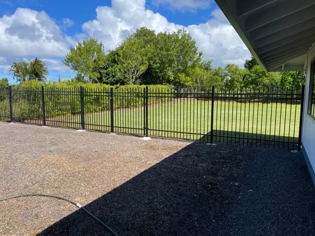 Ornamental Aluminum fence installation by Bob's Fencing, photo 4 of 8