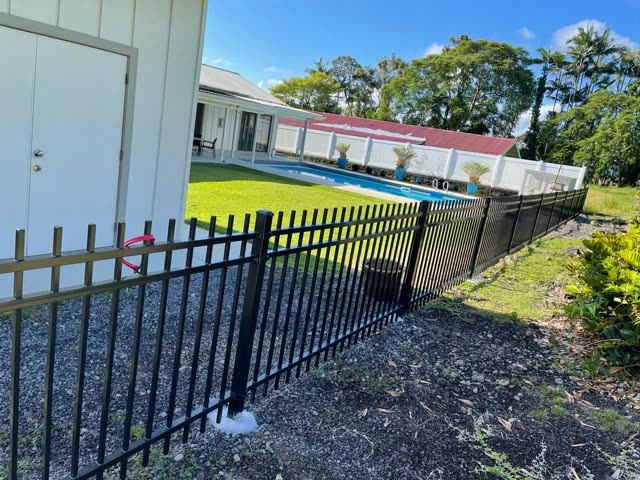 Ornamental Aluminum fence installation by Bob's Fencing, photo 5 of 8